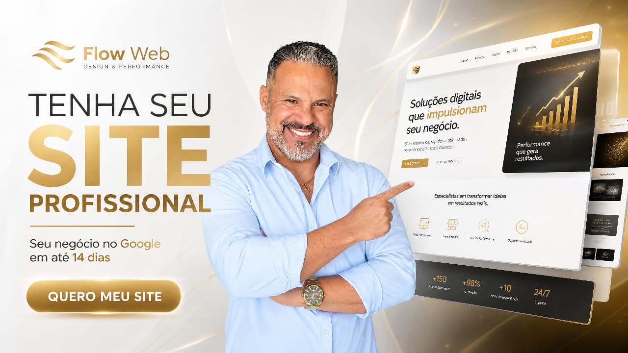 Seu negócio merece um site que transmite profissionalismo.